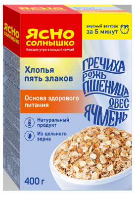 5-zrnné vločky 400g Jasno solnyshko
