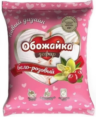 Zefír bilo-růžový Obožajka 280g