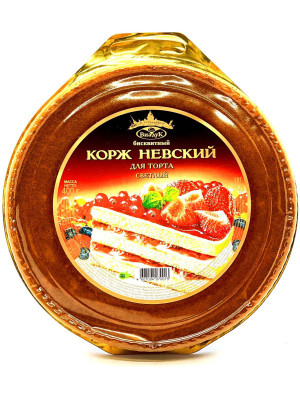 Piškotové koržy na dort svetlé 400g Nevskie