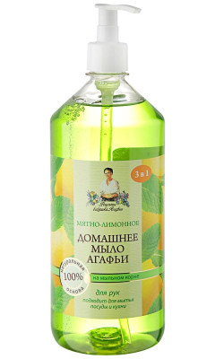 Domácí mydlo na ruce máta a citron R.B.A. 1L