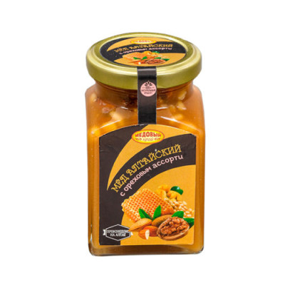 Med Altajský s ořechové assorti 320g MK