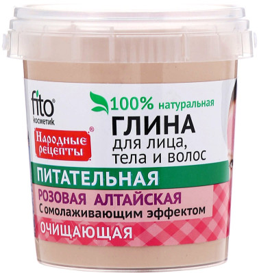 Růžová hlína na obličej, tělo a vlasy F.K.155ml