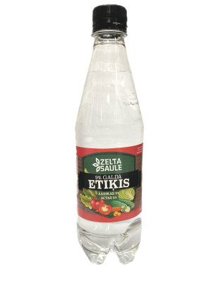 Ocet 9% 0.5L Zelta Saule