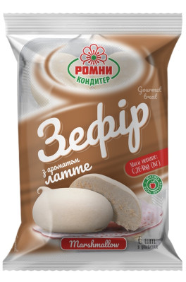 Zefír s příchutí latte 264g Romny