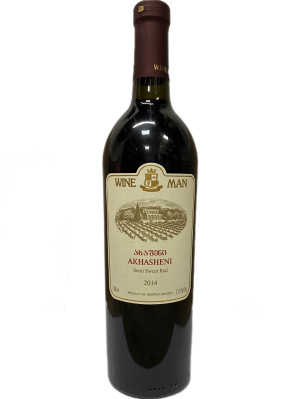 Polosladké červené víno Akhasheni 0,75L WineMan