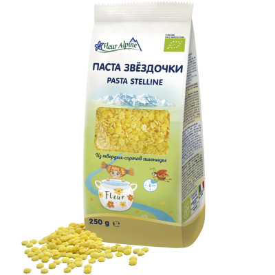 Těstoviny hvězdičky 250g Fleur Alpine