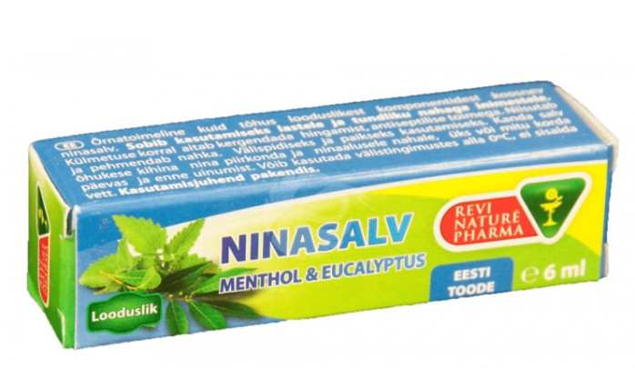 detail Balzámová tužka na nos Mentol+Eukalyptus 6ml Revi NF