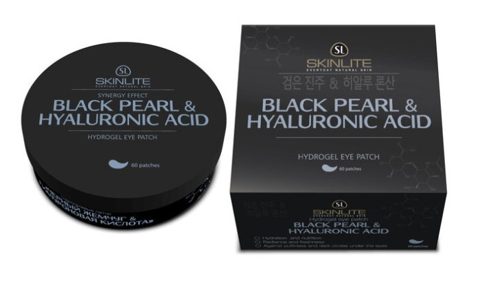 detail Hydrogelové náplasti 162g Black Pearl and Hyaluronic Acid 60ks Skinlite
