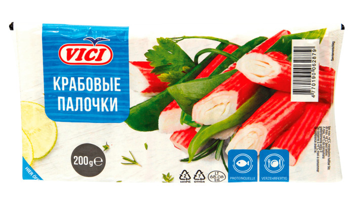 detail Krabí tyčinky 200g Vici