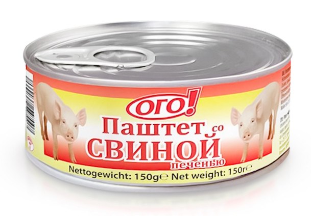 detail Paštika s vepřové játry OGO! 150g