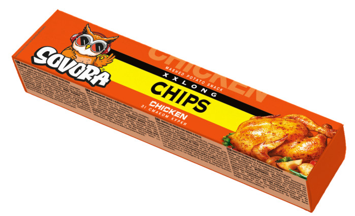 detail Bramborové chipsy s příchutí kuřete 50g Sovora