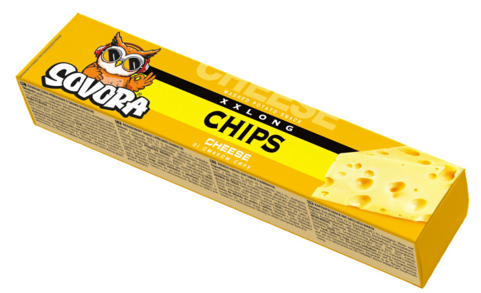 detail Bramborové chipsy s příchutí sýra 50g Sovora