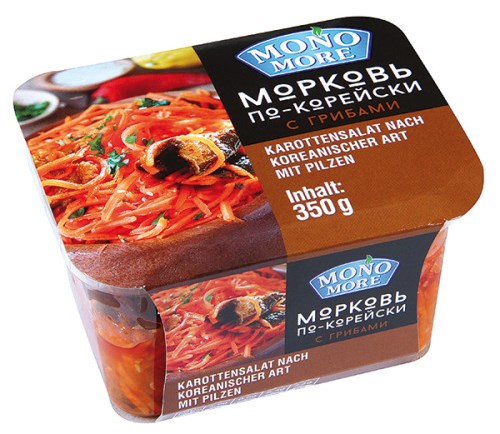 деталь Морковь по-корейски с грибами 300г Mono More