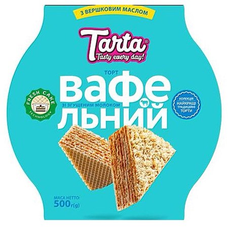 detail Vaflový dort s kondenzovaným mlékem 180g Tarta