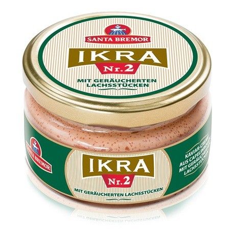 detail IKRA N2 s lososem SANTA BREMOR 160g