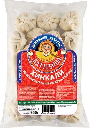 detail Chinkali s masovou náplní katjuscha 900g