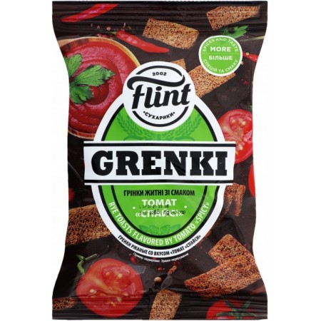 detail Grenky s příchutí rajčat 70g Flint
