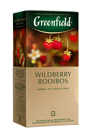 detail Čajový nápoj Wildberry Rooibos 25×1,5 g Greenfield