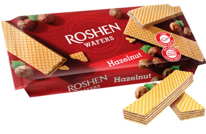 detail Oplatky s s lískovým oříškem Roshen 216g
