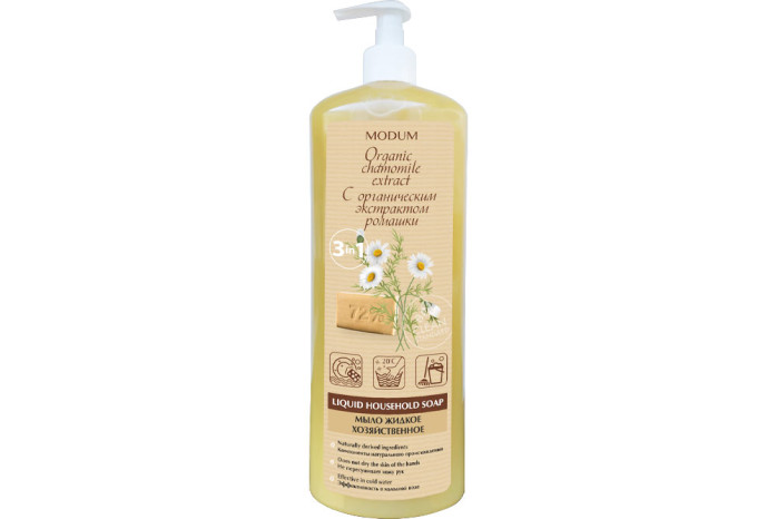 detail Tekuté hozjaistvenoe mýdlo heřmánek 925ml Modum