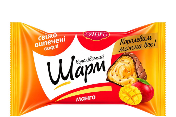 detail SHARM s mléčnou náplní a mangem ABK
