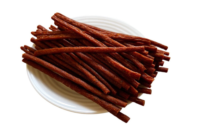 detail Lososové tyčinky solený-sušený