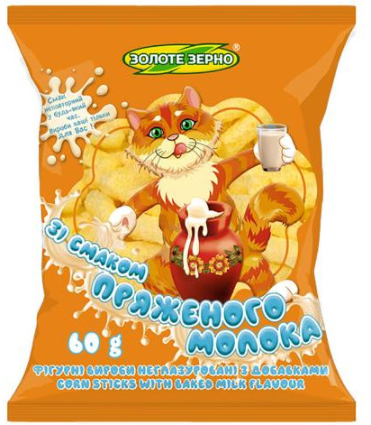 detail Kukuřičné křupky s příchutí pečeného mléka 60 g Zolote Zerno