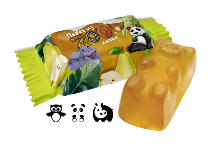 detail Želé bonbóny Útěk ze ZOO s příchutí hrušky 250g Sweet Life