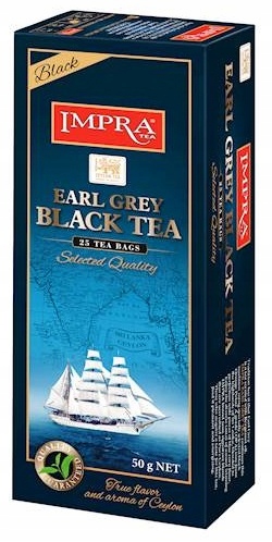 detail Čierny čaj Earl Grey 25×2 g IMPRA