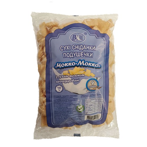 detail Suché snídaně polštářky „Choco-Mocco“ se sušeným mlékem, neglazované 180 g ???