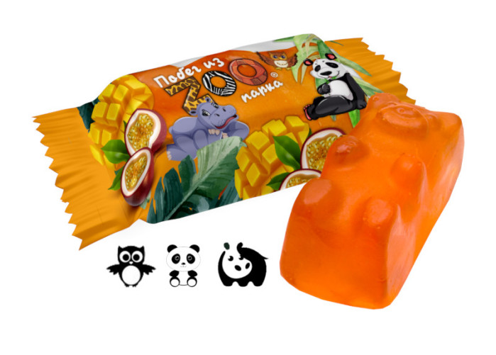 detail Želé bonbóny Útěk ze ZOO s příchutí mango-maracuja 250 g Sweet Life