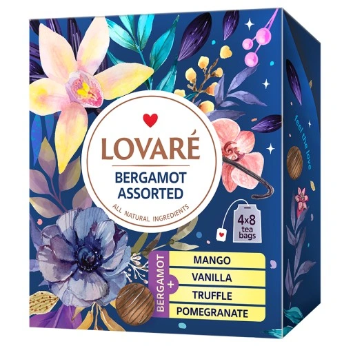 detail Černý čaj Assorti bergamot 32*2g LOVARÉ