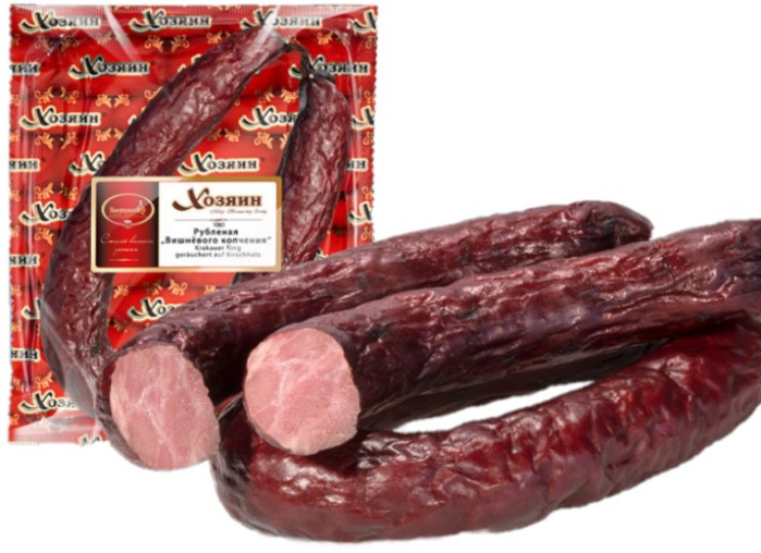 detail Uzený salam na višni Lackmann cca 300g