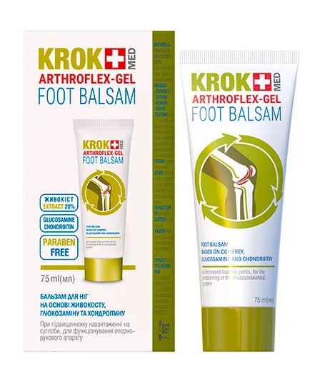 detail Balzám na nohy s chondroitinem a glukosaminem 75ml Krok Med