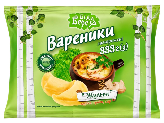 detail Vareniky Julienne 333g Bílá Bříza