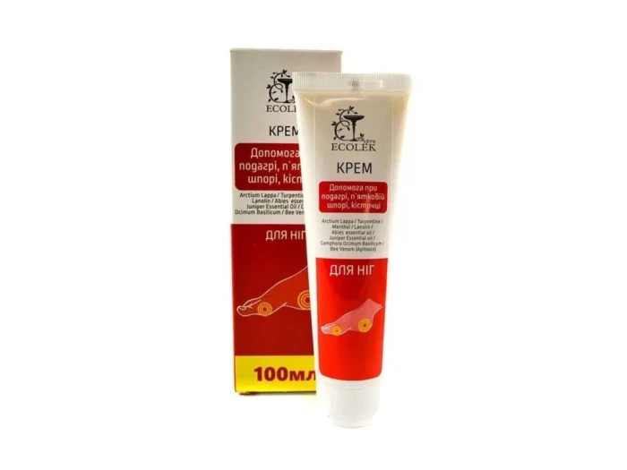 detail Krém pro péči o nohy, patní ostruhy, halluxy a dnu - 100ml - Ecolek 4582