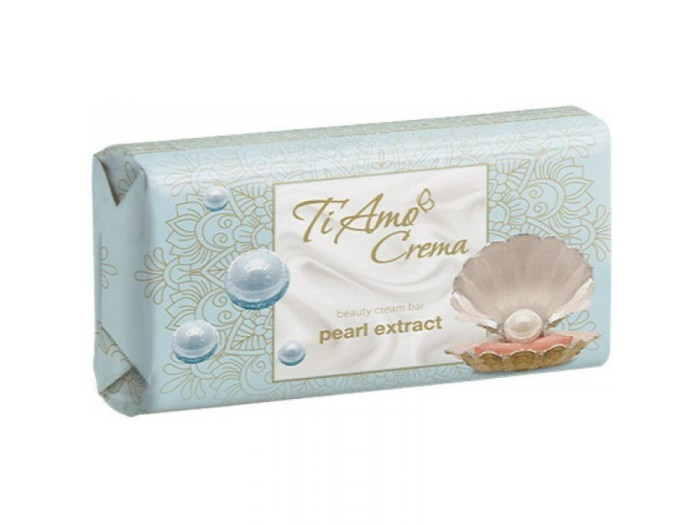 detail Tuhé mýdlo s extraktem perel 125 g Ti Amo Crema
