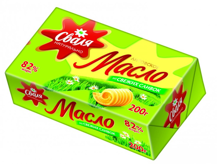 detail Máslo 82% Svalya 200g