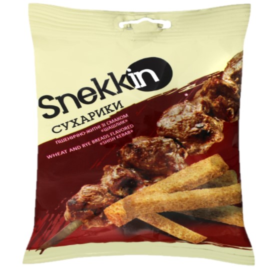 detail Suchariky s príchutí šašlika 35g Snekkin