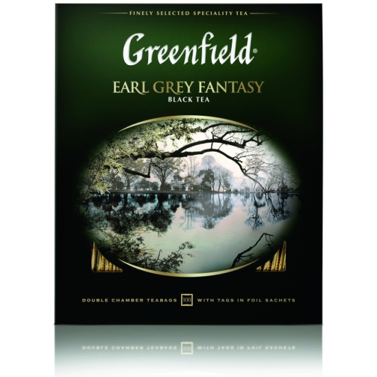detail Čaj černý Earl Grey Fantasy 200g (100*2g) Greenfield