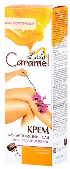 detail Těový depilační krém 100ml Lady Caramel