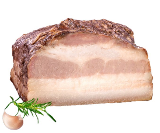 detail Špek s česnekem Altajský vařený
