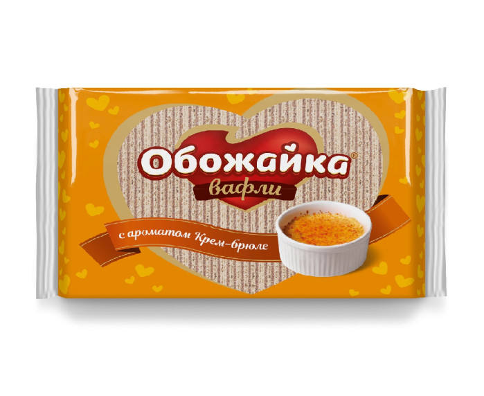 detail Oplátky s aroma Krém-brulée 225g Obožajka