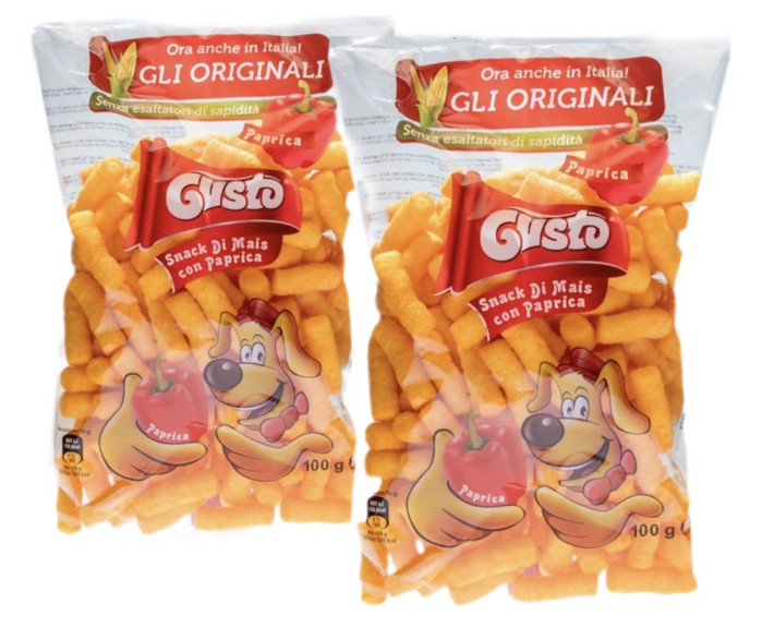 detail Kukuřicní tyčinky s paprikou Gusto 100g