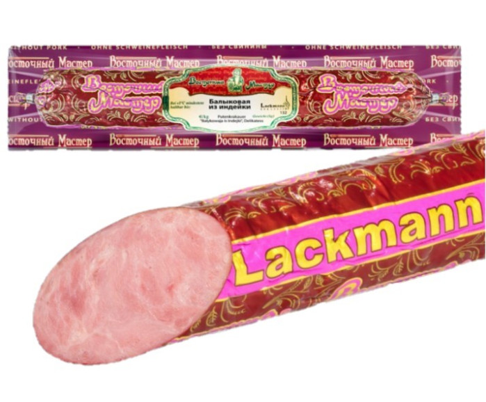 detail Krůtí balykový salám 350g Lackmann