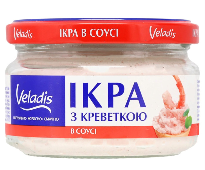 detail Sleďový kaviár s krevetami 160g Veladis