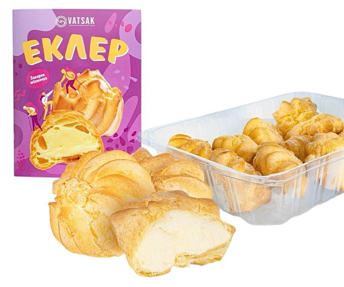 detail Pečivo Ekler s vanilkovou příchutí 210g Vatsak