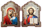 náhled Ikona Kazanskaja a Spasitel 12x18cm dřevěná dvojitá