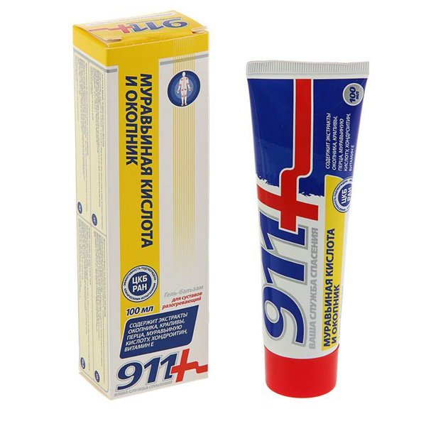 detail Gel kyselina mravenčí a kostival 911 100ml