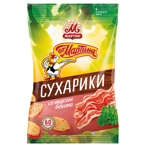 detail Suchariky se slaninou Martin 60g